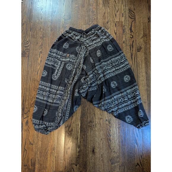 Unknown Pants - Boho Made In Thailand Cotton Slouchy Pants